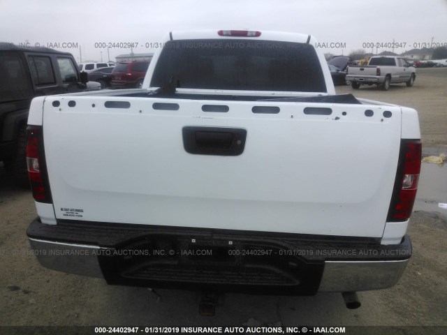 2GCFK135191128380 - 2009 CHEVROLET SILVERADO K1500 HYBRID WHITE photo 6