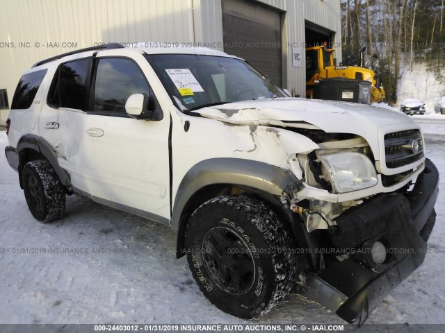 5TDBT44A63S158385 - 2003 TOYOTA SEQUOIA SR5 WHITE photo 1