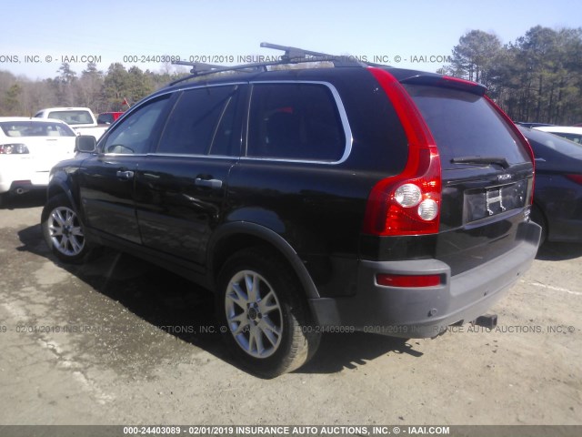 YV1CZ91H731020007 - 2003 VOLVO XC90 T6 BLACK photo 3