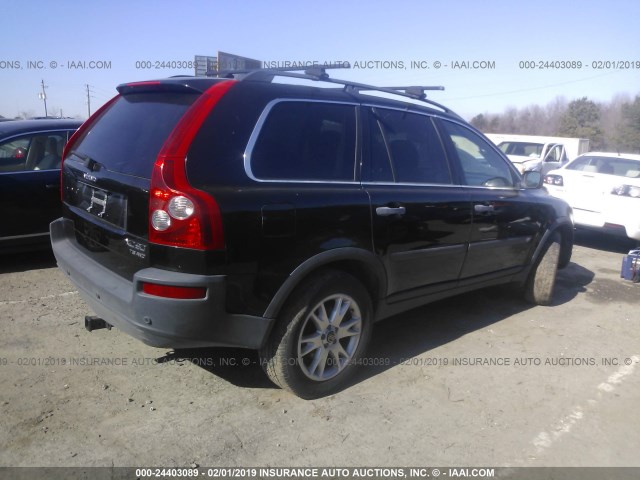 YV1CZ91H731020007 - 2003 VOLVO XC90 T6 BLACK photo 4