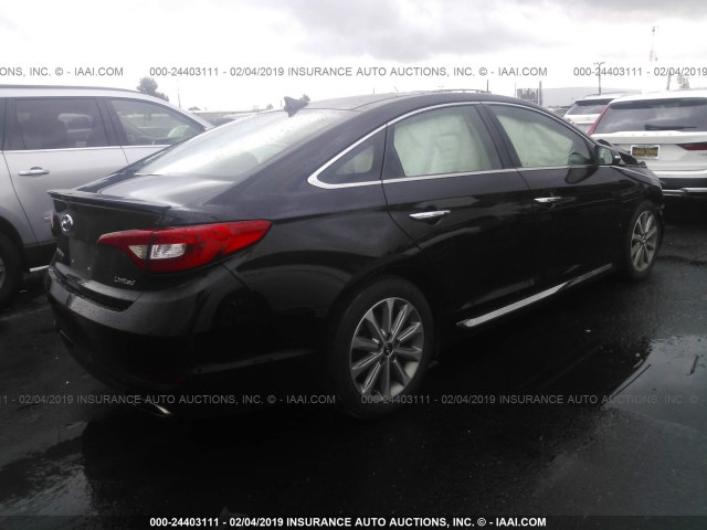 5NPE34AF8GH309655 - 2016 HYUNDAI SONATA SPORT/LIMITED BLACK photo 4