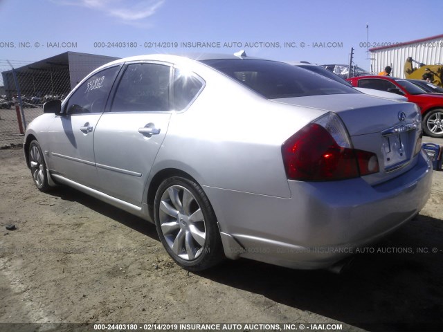 JNKBY01E56M201601 - 2006 INFINITI M45 SPORT SILVER photo 3