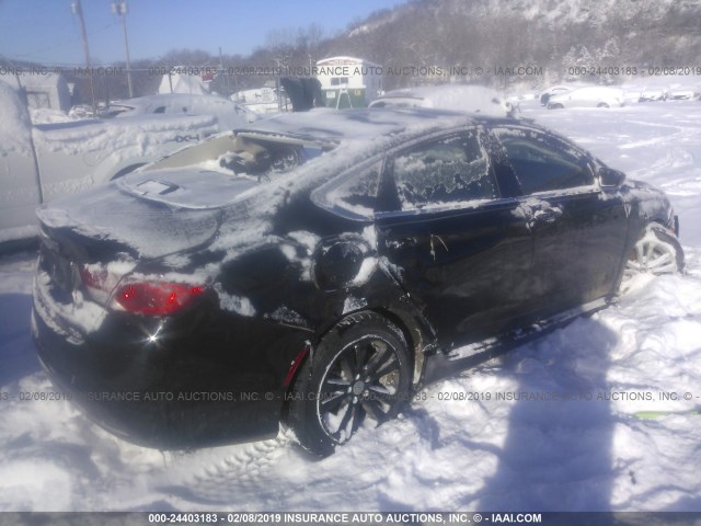 1C3CCCAB3GN145315 - 2016 CHRYSLER 200 LIMITED BLACK photo 4