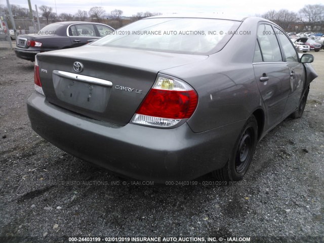 4T1BE32K86U721691 - 2006 TOYOTA CAMRY LE/XLE/SE GRAY photo 4