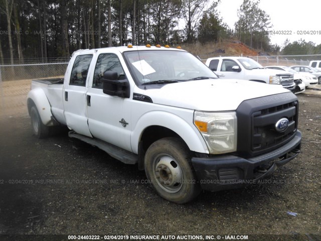 1FT8W3CT0BEC38851 - 2011 FORD F350 WHITE photo 1