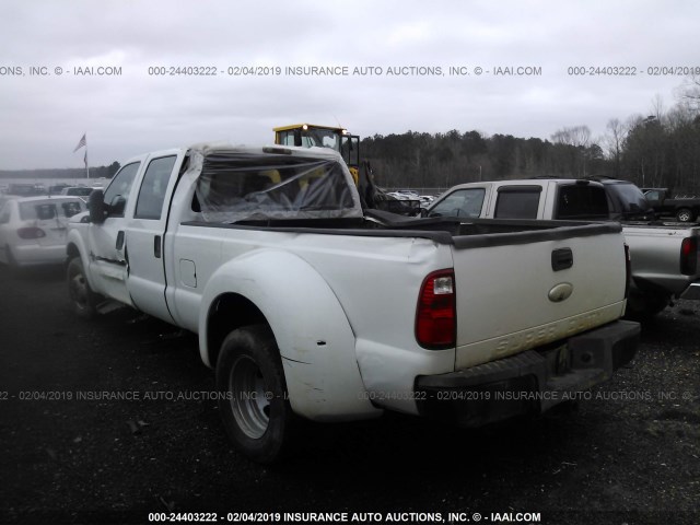 1FT8W3CT0BEC38851 - 2011 FORD F350 WHITE photo 3