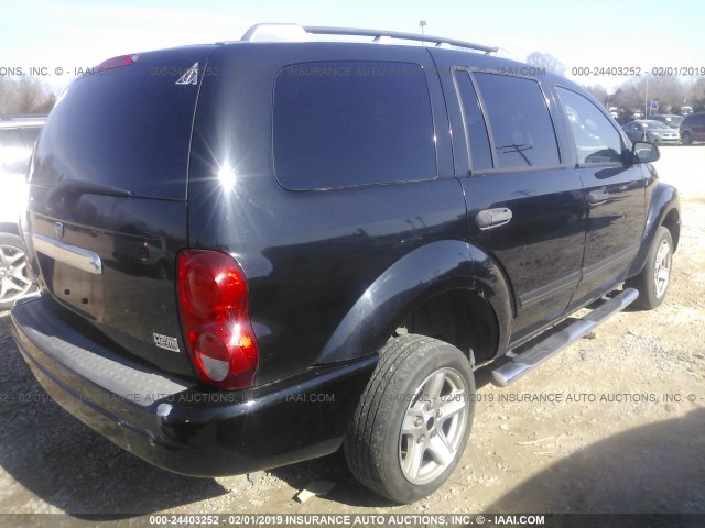 1D4HD48D34F230241 - 2004 DODGE DURANGO SLT BLACK photo 4