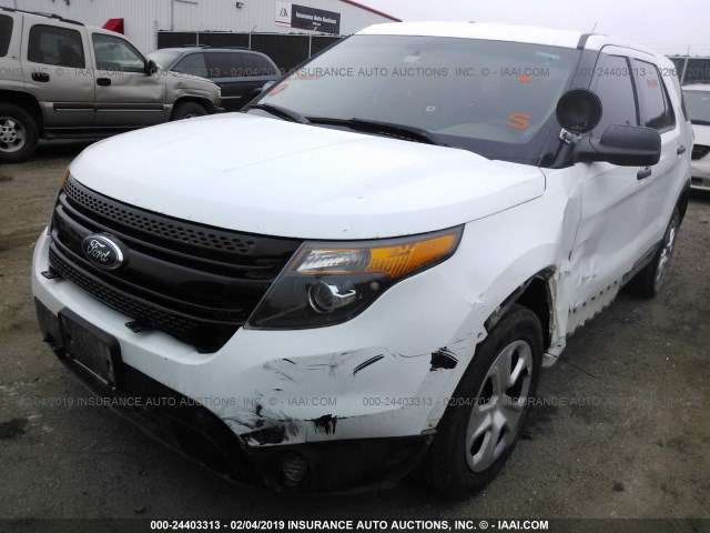 1FM5K8AR4EGB96157 - 2014 FORD EXPLORER POLICE INTERCEPTOR WHITE photo 2