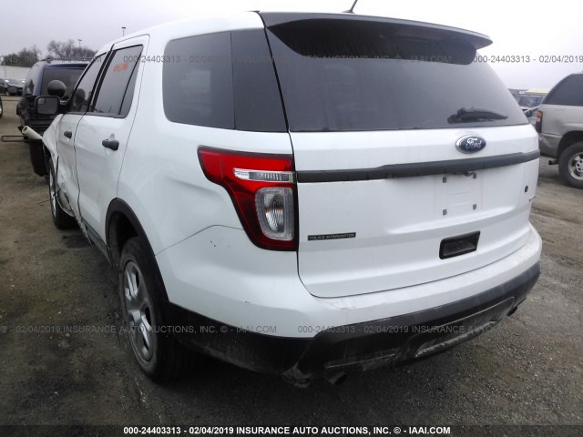 1FM5K8AR4EGB96157 - 2014 FORD EXPLORER WHITE photo 3