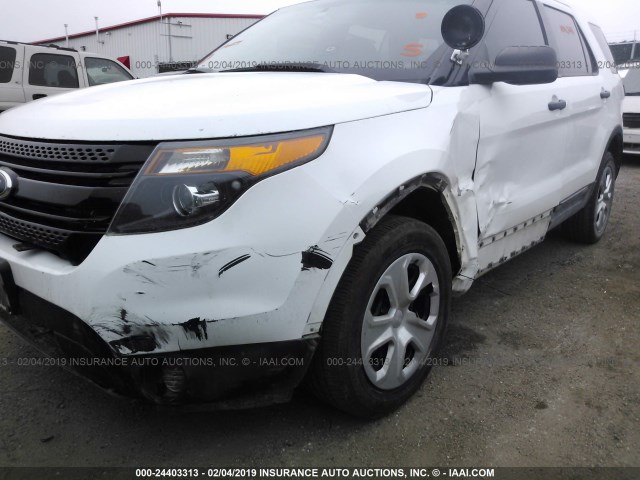 1FM5K8AR4EGB96157 - 2014 FORD EXPLORER WHITE photo 6