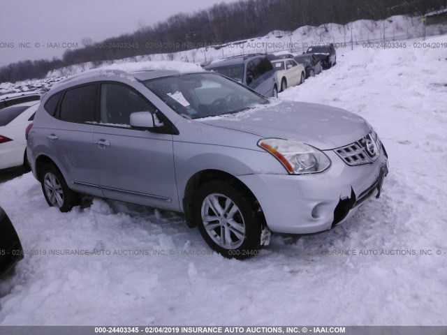 JN8AS5MV2CW704627 - 2012 NISSAN ROGUE S/SV SILVER photo 1