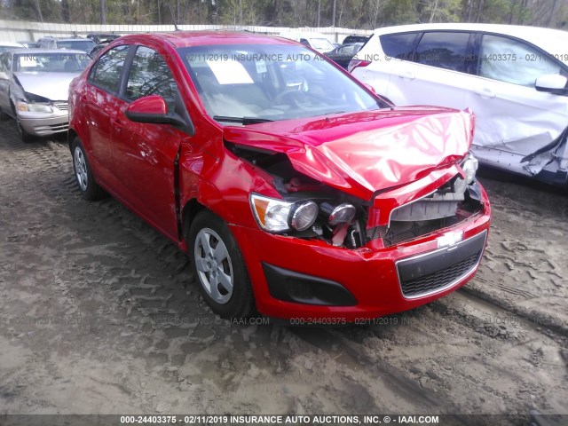 1G1JA5SHXE4142463 - 2014 CHEVROLET SONIC LS წითელი ფოტო 1