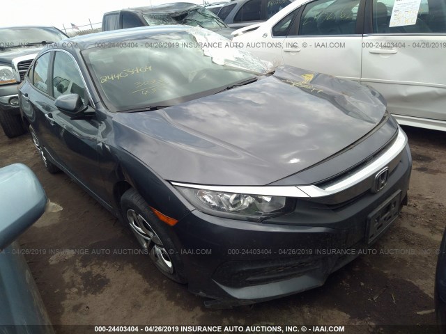 19XFC2F52GE031333 - 2016 HONDA CIVIC LX GRAY photo 1