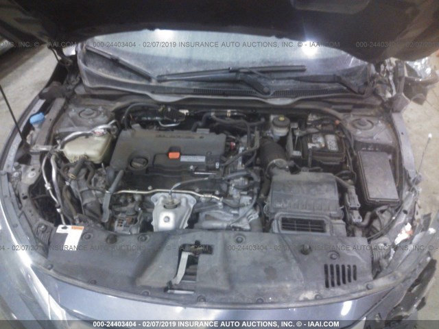 19XFC2F52GE031333 - 2016 HONDA CIVIC LX GRAY photo 10