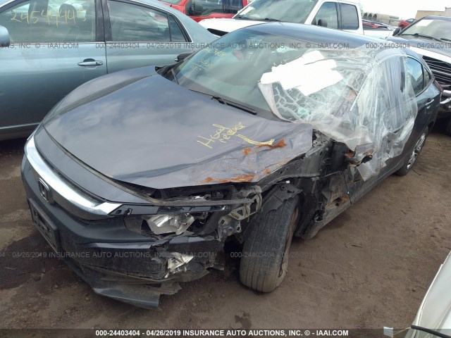 19XFC2F52GE031333 - 2016 HONDA CIVIC LX GRAY photo 2