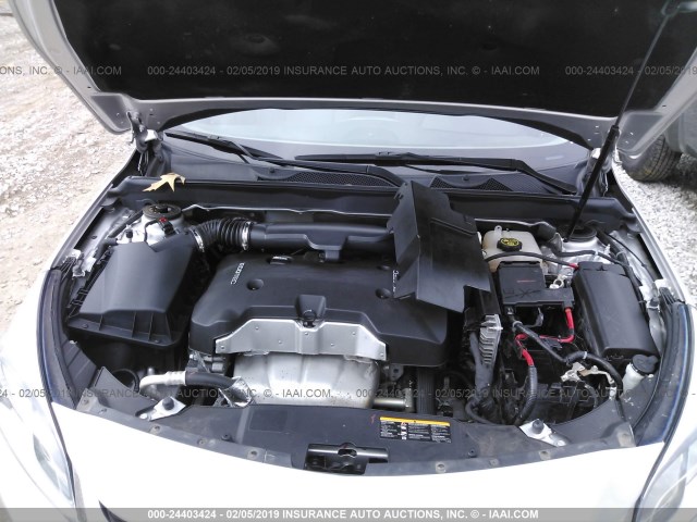1G11A5SLXEF277547 - 2014 CHEVROLET MALIBU LS SILVER photo 10