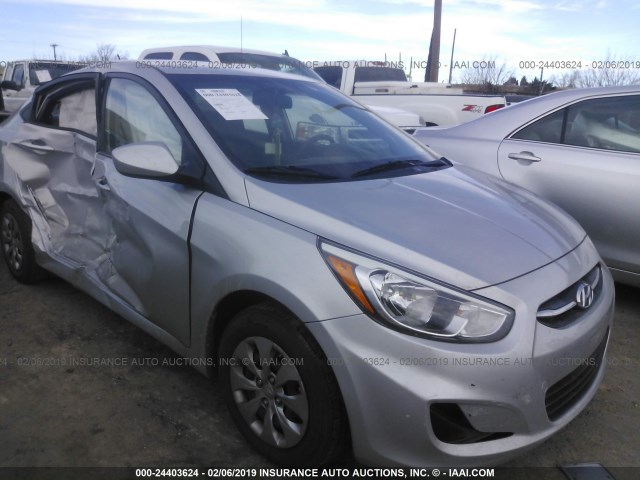 KMHCT4AE2HU194830 - 2017 HYUNDAI ACCENT SE GRAY photo 1