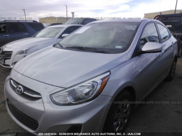 KMHCT4AE2HU194830 - 2017 HYUNDAI ACCENT SE GRAY photo 2