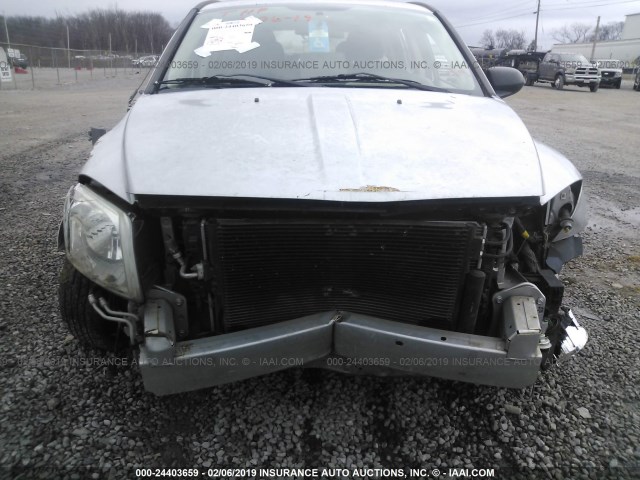 1B3CB4HA9AD592120 - 2010 DODGE CALIBER SXT SILVER photo 6