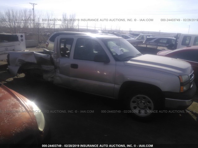 1GCEC19X36Z157674 - 2006 CHEVROLET SILVERADO C1500 SILVER photo 1