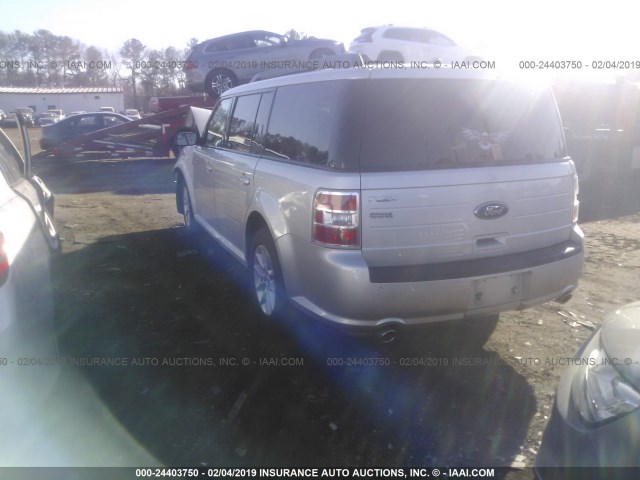 2FMGK5B89EBD05250 - 2014 FORD FLEX SE SILVER photo 3