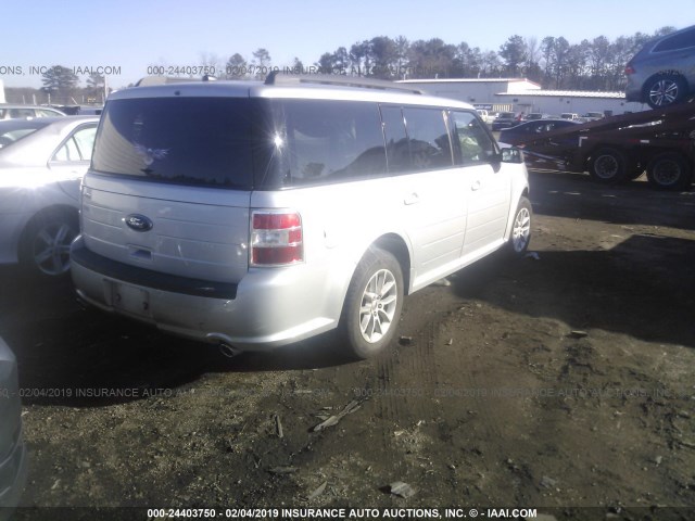 2FMGK5B89EBD05250 - 2014 FORD FLEX SE SILVER photo 4