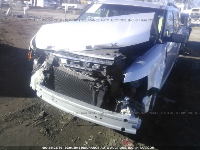 2FMGK5B89EBD05250 - 2014 FORD FLEX SE SILVER photo 6