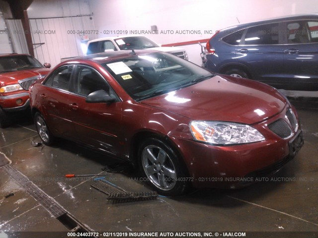 1G2ZH57N384295277 - 2008 PONTIAC G6 GT MAROON photo 1