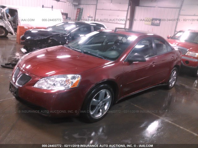 1G2ZH57N384295277 - 2008 PONTIAC G6 GT MAROON photo 2