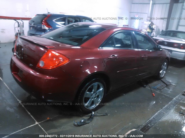 1G2ZH57N384295277 - 2008 PONTIAC G6 GT MAROON photo 4