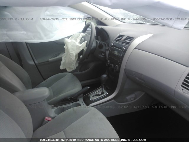 2T1BU4EE2AC322509 - 2010 TOYOTA COROLLA S/LE/XLE GRAY photo 5