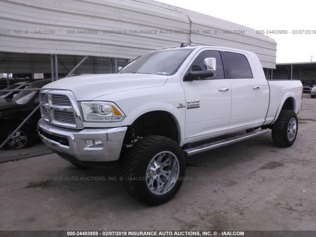 3C6UR5NL4DG600164 - 2013 RAM 2500 LARAMIE WHITE photo 2