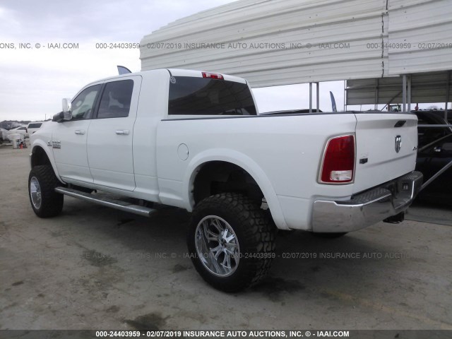 3C6UR5NL4DG600164 - 2013 RAM 2500 LARAMIE WHITE photo 3