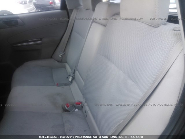 JF2SHABC4DH427155 - 2013 SUBARU FORESTER 2.5X GRAY photo 8