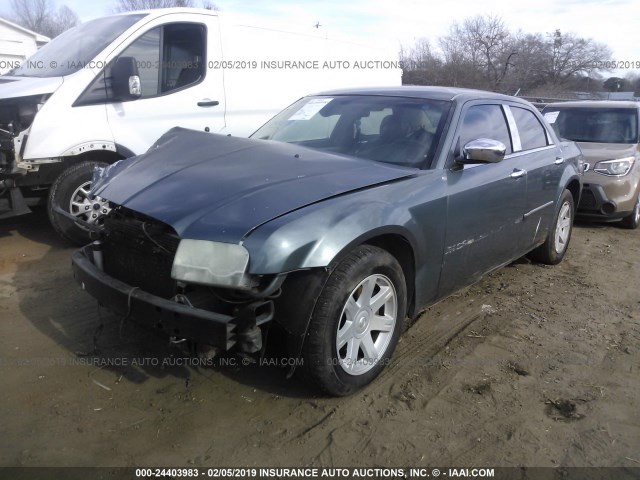 2C3KA53G46H105712 - 2006 CHRYSLER 300 TOURING BLUE photo 2