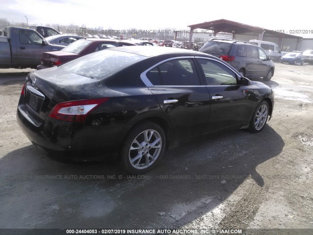 1N4AA51E39C819384 - 2009 NISSAN MAXIMA S/SV BLACK photo 4