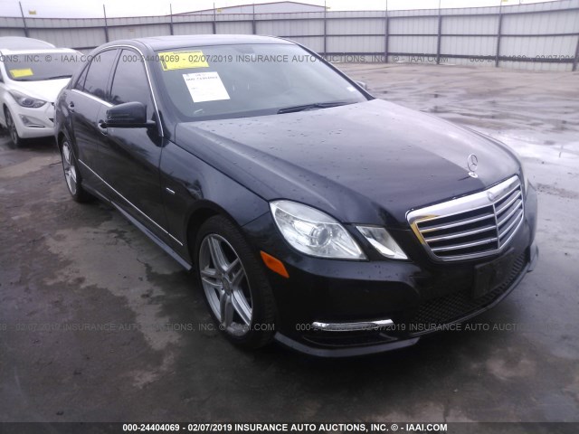 WDDHF5KB6CA643938 - 2012 MERCEDES-BENZ E 350 BLACK photo 1