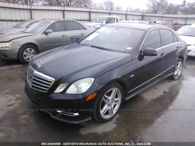 WDDHF5KB6CA643938 - 2012 MERCEDES-BENZ E 350 BLACK photo 2