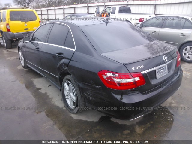 WDDHF5KB6CA643938 - 2012 MERCEDES-BENZ E 350 BLACK photo 3