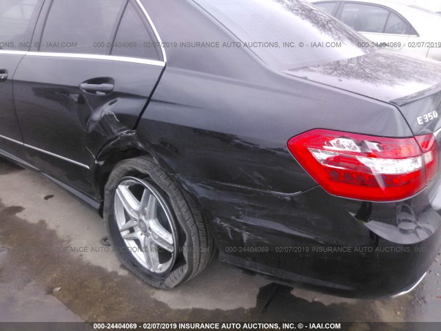 WDDHF5KB6CA643938 - 2012 MERCEDES-BENZ E 350 BLACK photo 6