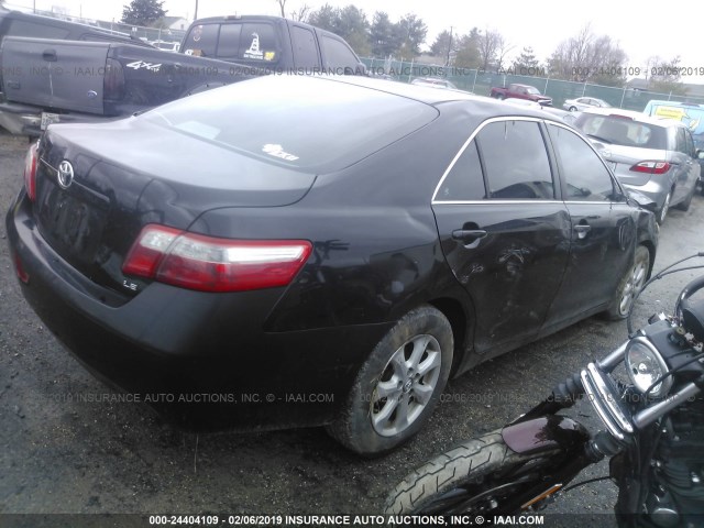 4T1BE46K28U743091 - 2008 TOYOTA CAMRY CE/LE/XLE/SE BLACK photo 4