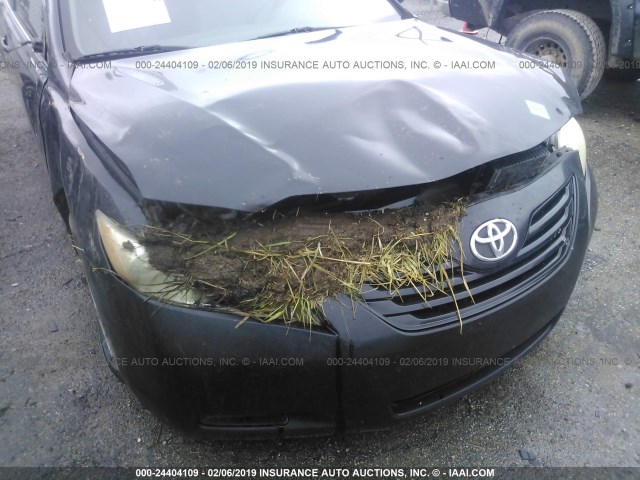 4T1BE46K28U743091 - 2008 TOYOTA CAMRY CE/LE/XLE/SE BLACK photo 6