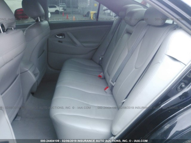 4T1BE46K28U743091 - 2008 TOYOTA CAMRY CE/LE/XLE/SE BLACK photo 8