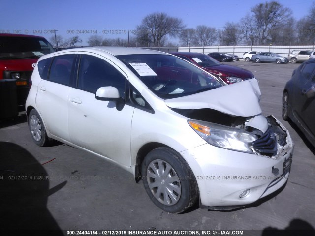 3N1CE2CP9EL375532 - 2014 NISSAN VERSA NOTE S/S PLUS/SV/SL WHITE photo 1