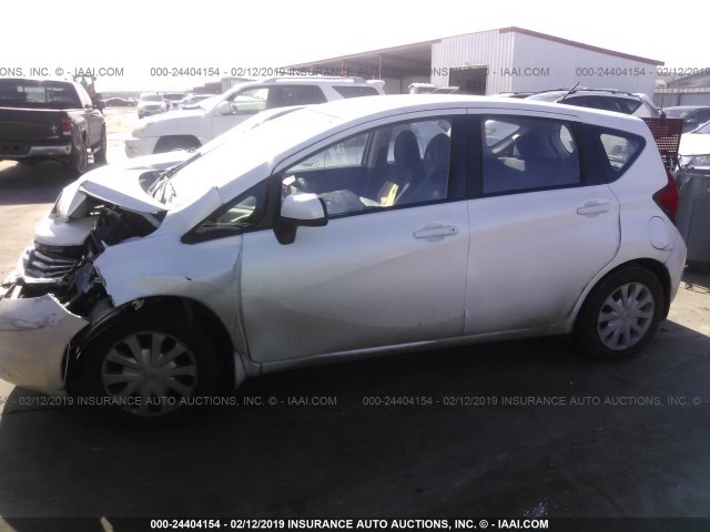 3N1CE2CP9EL375532 - 2014 NISSAN VERSA NOTE S/S PLUS/SV/SL WHITE photo 2