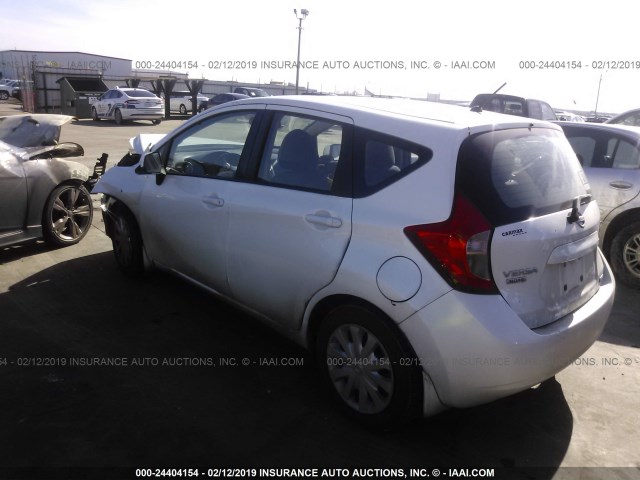 3N1CE2CP9EL375532 - 2014 NISSAN VERSA NOTE S/S PLUS/SV/SL WHITE photo 3