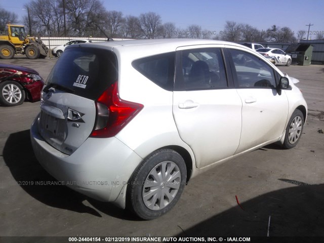 3N1CE2CP9EL375532 - 2014 NISSAN VERSA NOTE S/S PLUS/SV/SL WHITE photo 4