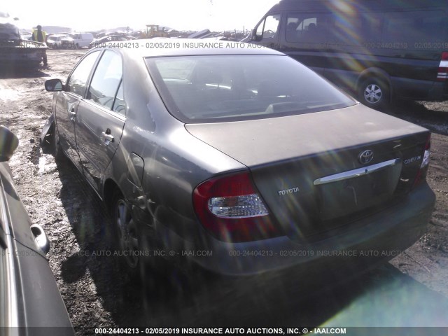 4T1BE30K63U773156 - 2003 TOYOTA CAMRY LE/XLE/SE GRAY photo 3