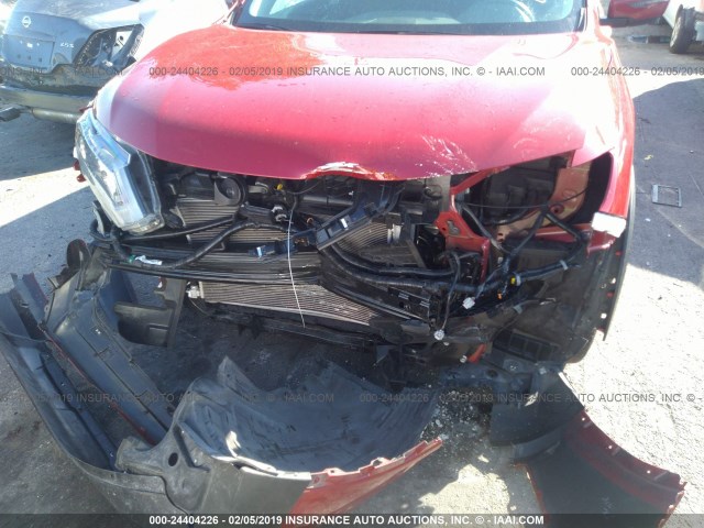 5N1AT2MT5HC840888 - 2017 NISSAN ROGUE S/SL RED photo 6