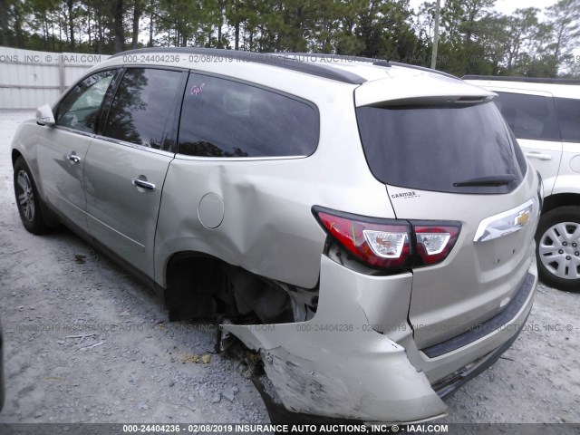 1GNKRGKD9FJ371658 - 2015 CHEVROLET TRAVERSE LT GOLD photo 6